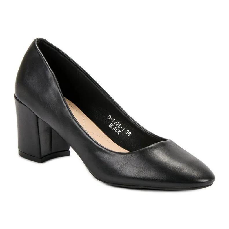 Ideal Shoes Klassieke zwarte pumps