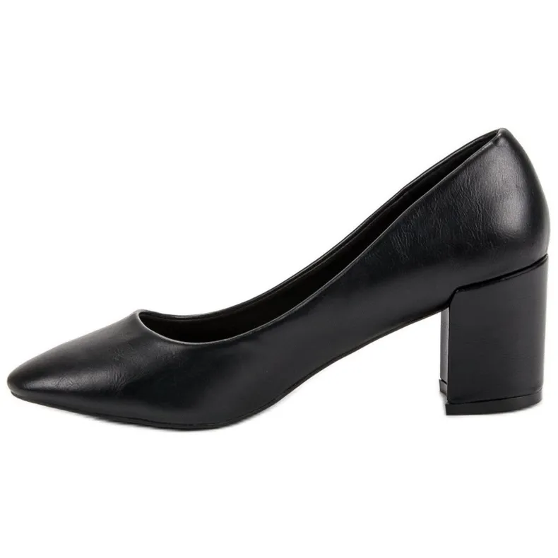 Ideal Shoes Klassieke zwarte pumps