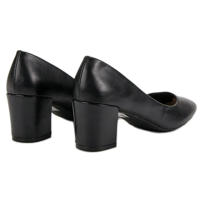 Ideal Shoes Klassieke zwarte pumps