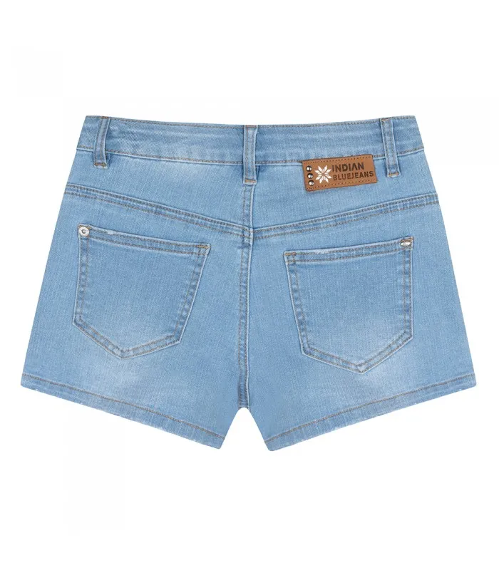 INDIAN BLUEJEANS DENIM SKORT  MEDIUM DENIM