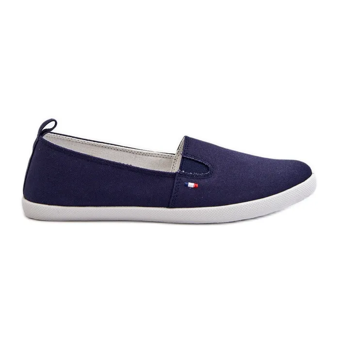 Instapsneakers voor dames, marineblauw Adrancia