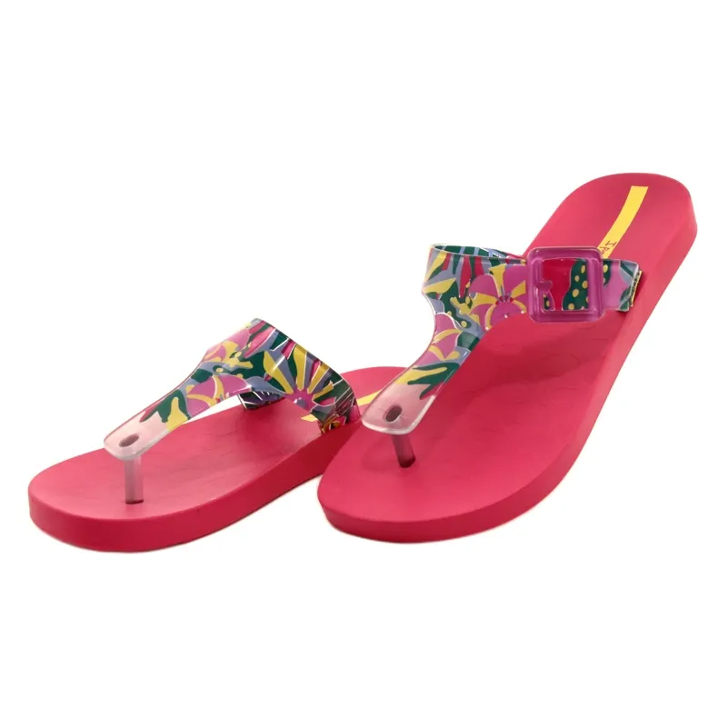 Ipanema 26721 22523 Roze vrijetijdsslippers voor dames blauw groente geel