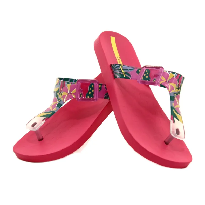 Ipanema 26721 22523 Roze vrijetijdsslippers voor dames blauw groente geel