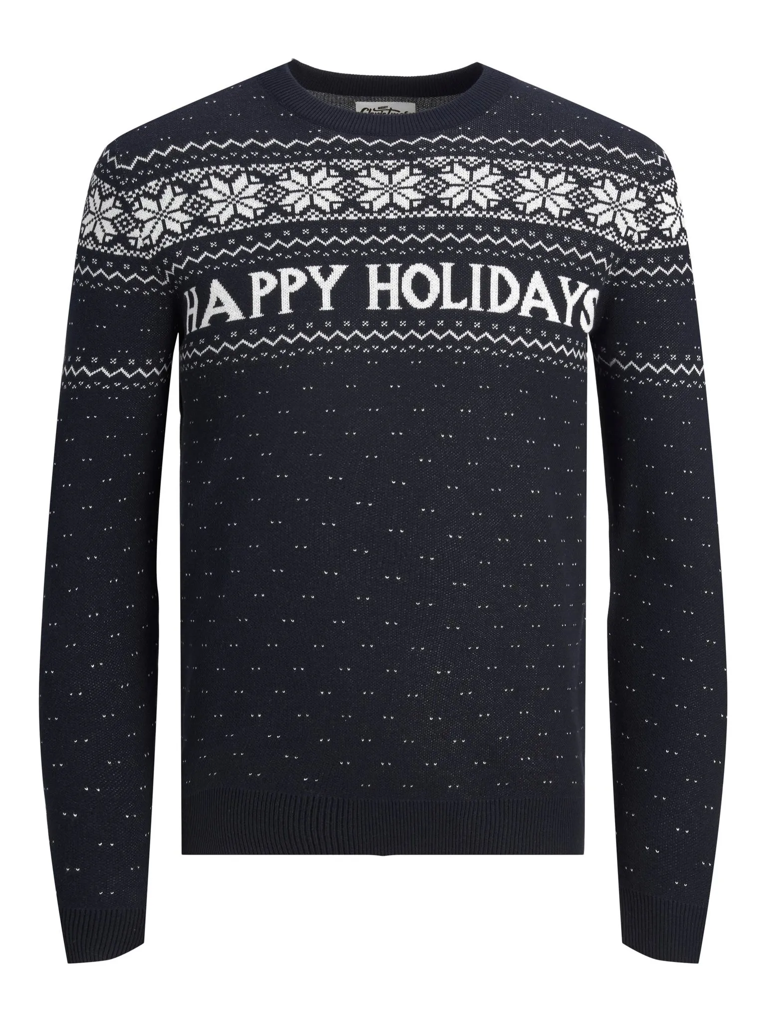 Jack & Jones Kersttrui Heren JORXMAS Blauw Gebreide Pullover