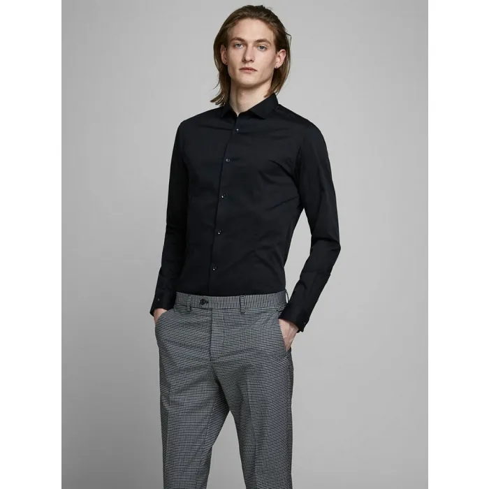 Jack & Jones zwart super slim fit overhemd BlackSUPER SLIM