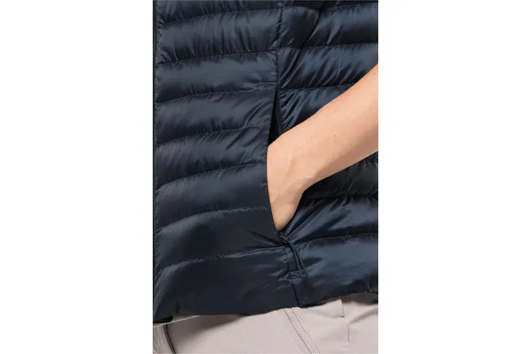 Jack Wolfskin Pack & Go down vest nachtblauw dames