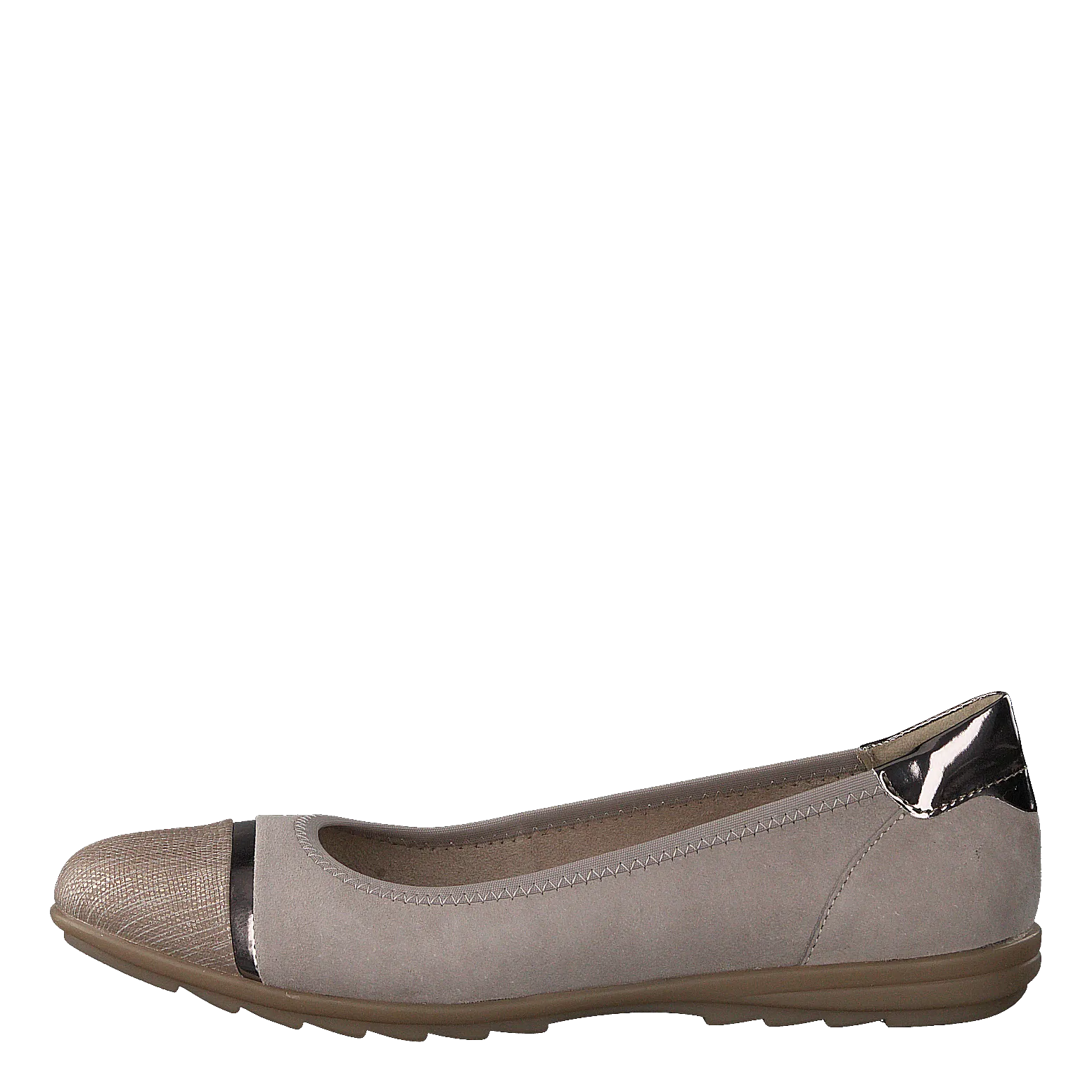 Jana schoenen Ballerina Light Grey