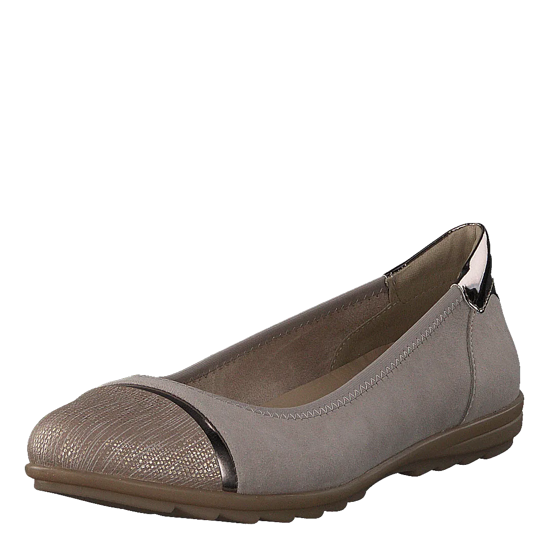 Jana schoenen Ballerina Light Grey