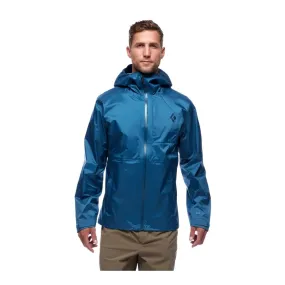 Jas Black Diamond Men Treeline Rain Shell Astral Blue