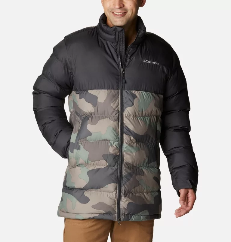 Jas Men Columbia Pike Lake Mid Jacket Cypress Mod Camo Print Shark