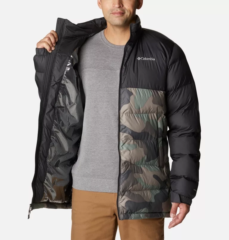 Jas Men Columbia Pike Lake Mid Jacket Cypress Mod Camo Print Shark