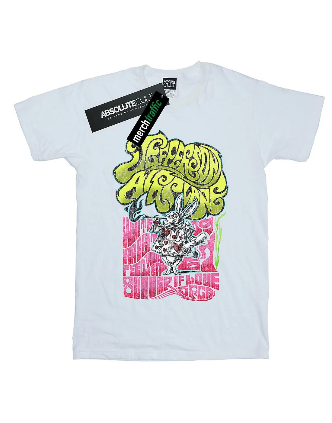 JEFFERSON AIRPLANE VROUWEN ZOMER VAN DE LIEFDE BOYFRIEND FIT TSHIRT