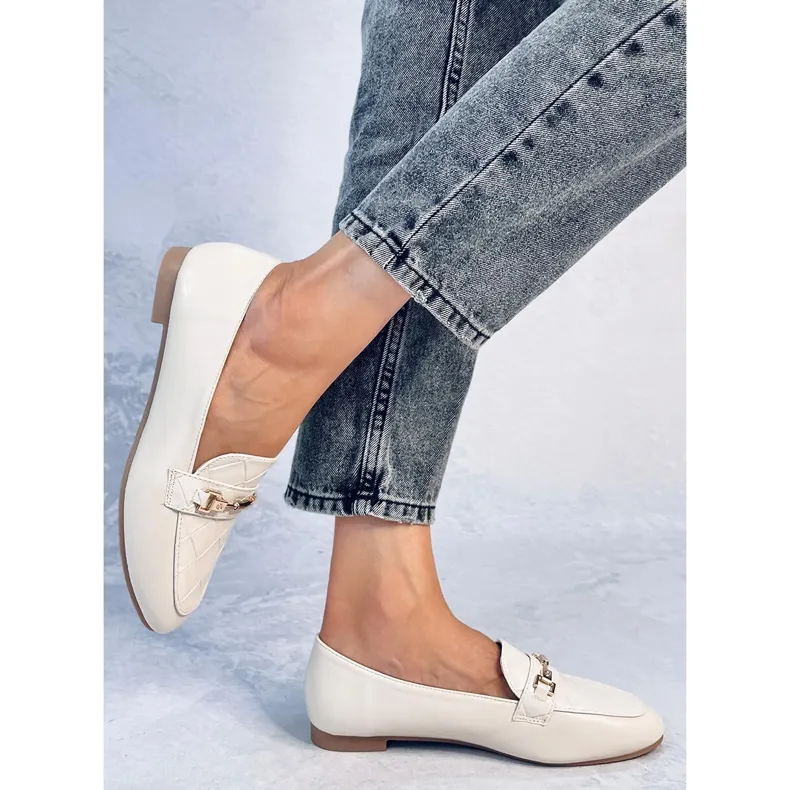 Jennie Beige loafers voor dames