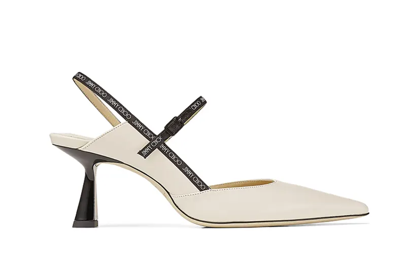 Jimmy Choo Ray Slingback Pumps Wit