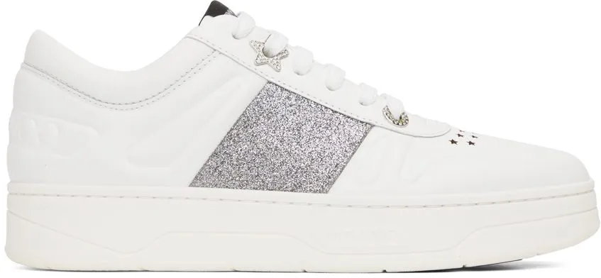 Jimmy Choo White Hawaii/F Sneakers (HAWAII/F FAF)