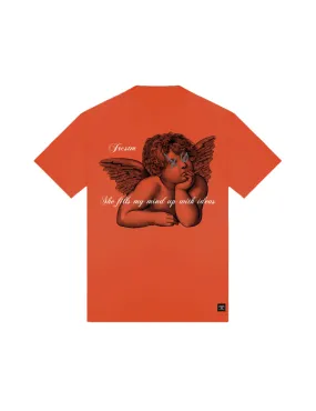 JorCustom JorCustom Women Angel Loose Fit T-Shirt Women - Orange