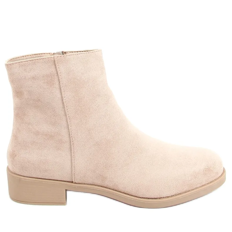 Klassieke Chelsea boots voor dames beige 6215 Khaki