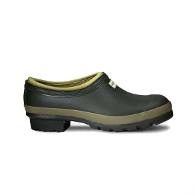 Klomp Hunter Women Gardener Wellington Clog Dark Olive