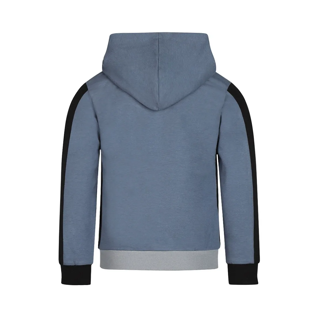 Koko Noko jongens hoodie staalblauw zachtblauw capuchon