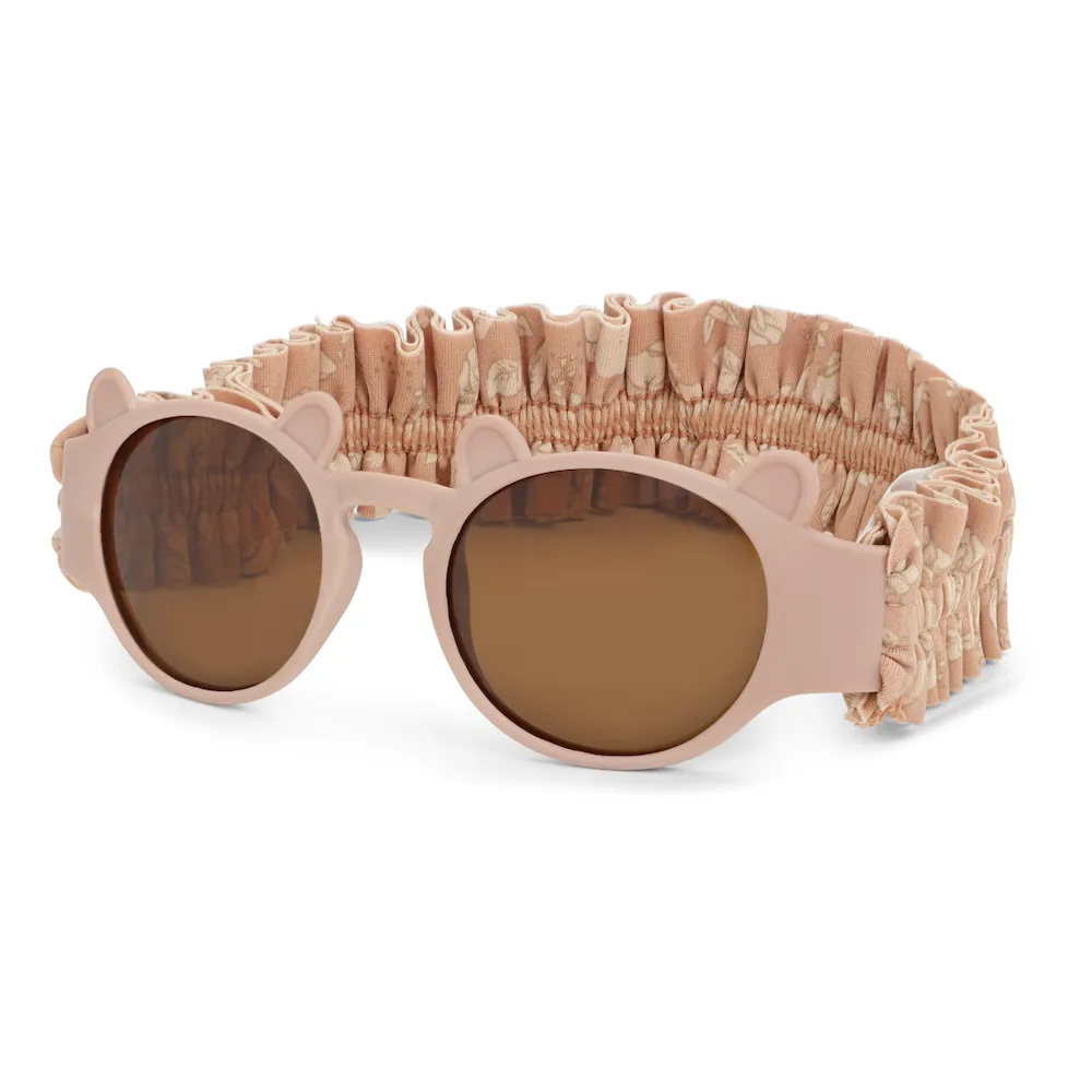 Konges Slojd baby bear sunglasses with strap tuscany babyzonnebril zonnebril met hoofdband elastiek roze