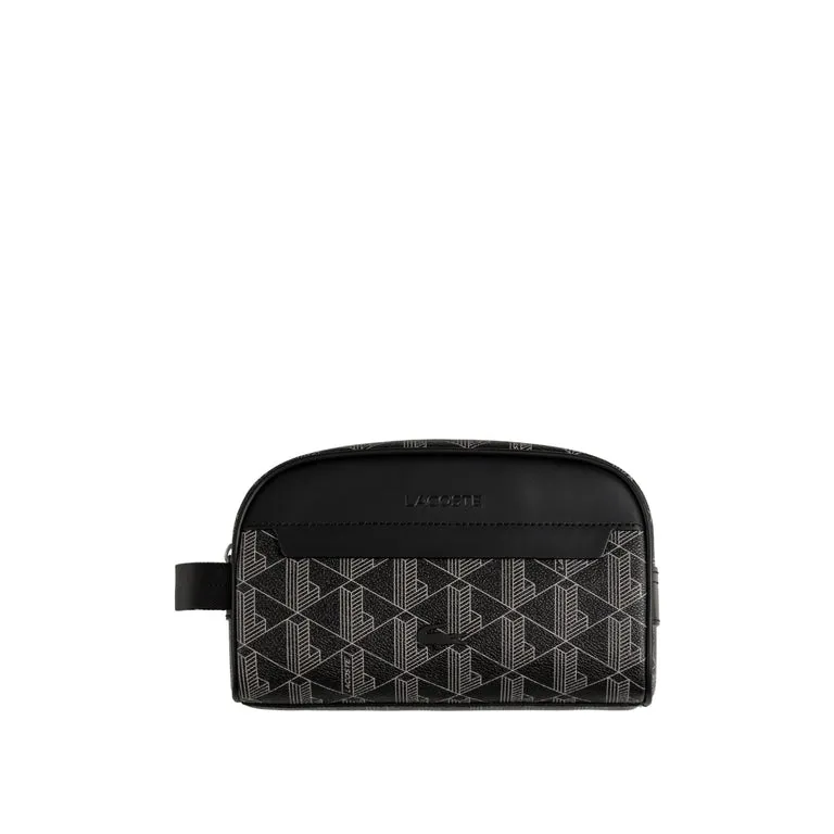 Lacoste The Blend Monogram Vanity Bag Monogram Noir Gris