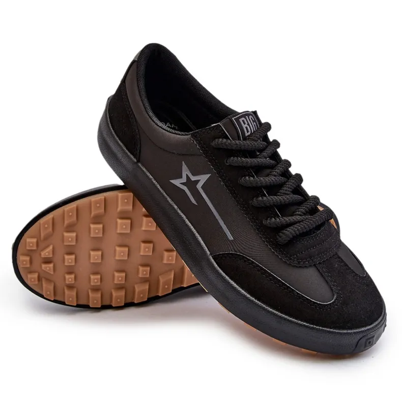 Lage sportschoenen heren Big Star NN174118 Zwart