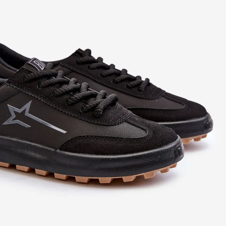 Lage sportschoenen heren Big Star NN174118 Zwart