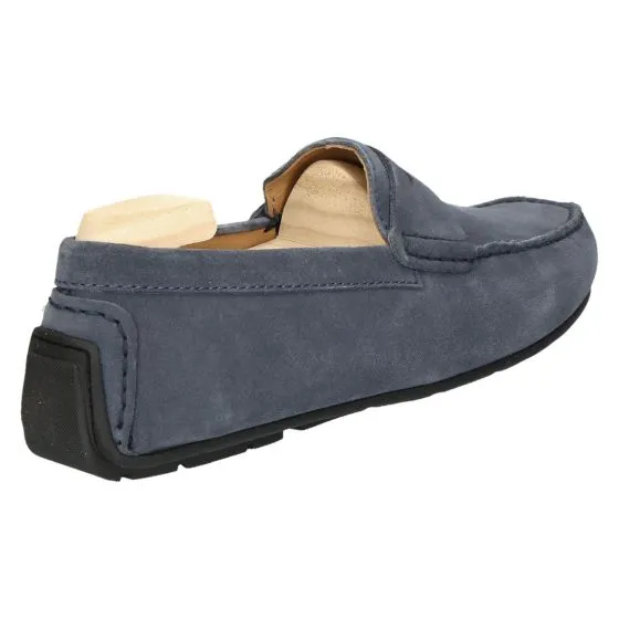 L'Atelier Tropezien Martin Mocassin jeans blue suede