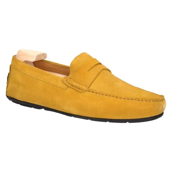 L'Atelier Tropezien Martin Mocassin mustard suede