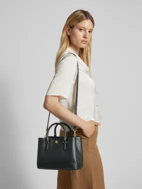 Lauren Ralph Lauren Handtas met labelapplicatie, model 'MARCY' in zwart