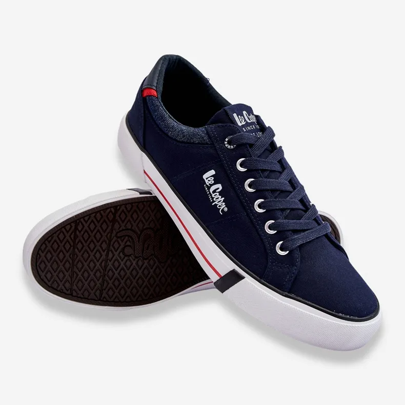 LEE COOPER LCW23311833M MARINEBLAUWE SNEAKERS VOOR HEREN