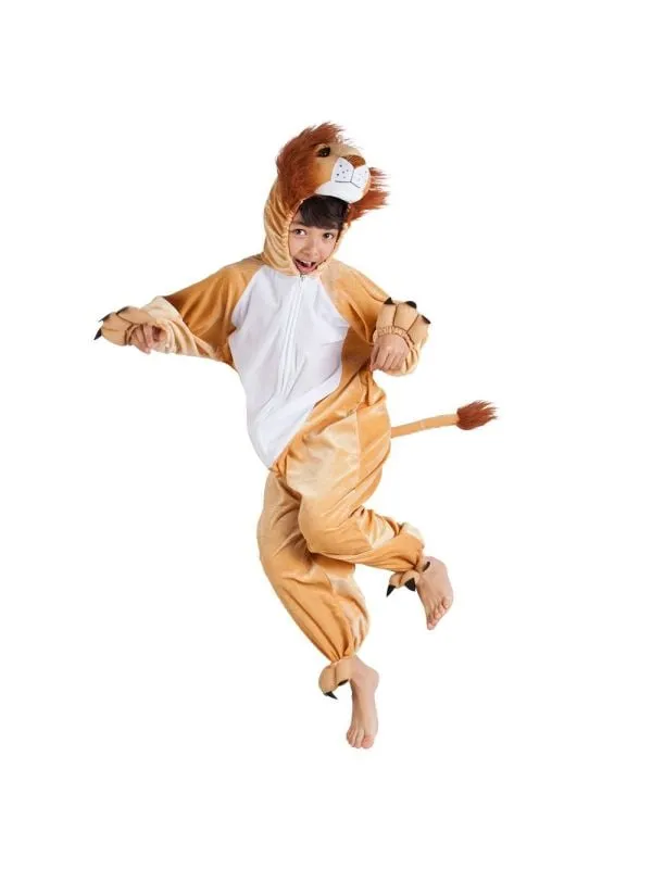 Leeuw onesie kind pluche