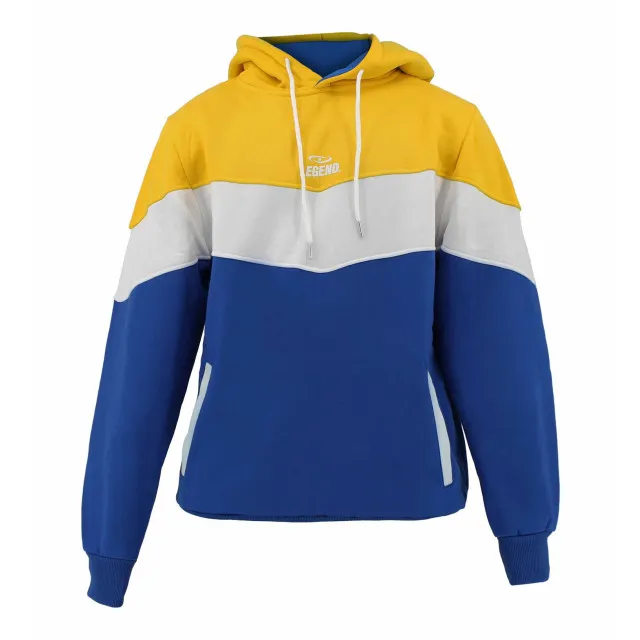 Legend Sports Hoodie legend tricolore dames/heren geel fleece