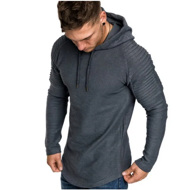 Legend Sports Hoodie rib sleeve grey