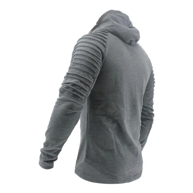 Legend Sports Hoodie rib sleeve grey