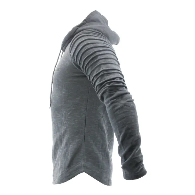 Legend Sports Hoodie rib sleeve grey