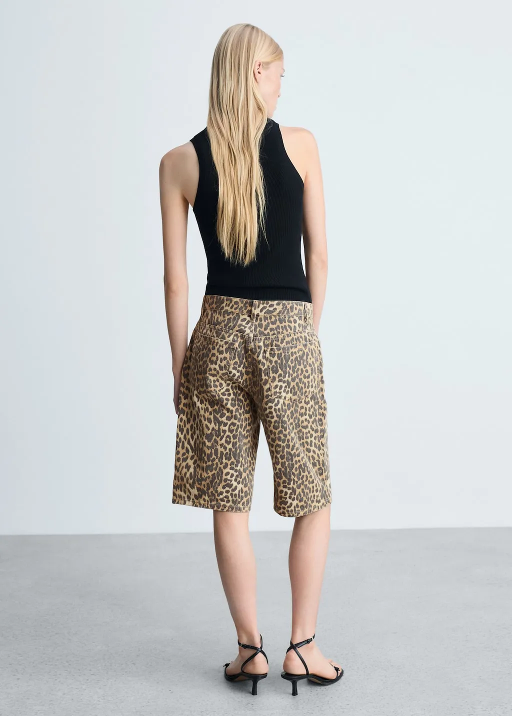 LEOPARD HIGHWAIST BERMUDA SHORTS