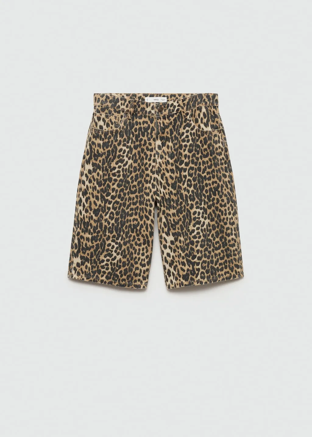 LEOPARD HIGHWAIST BERMUDA SHORTS