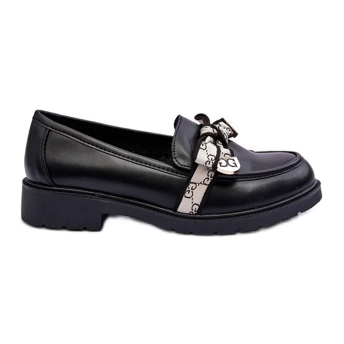 Leren Damesschoenen Loafers Zwart S.Barski HY330