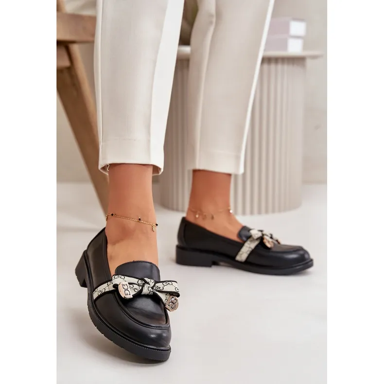 Leren Damesschoenen Loafers Zwart S.Barski HY330