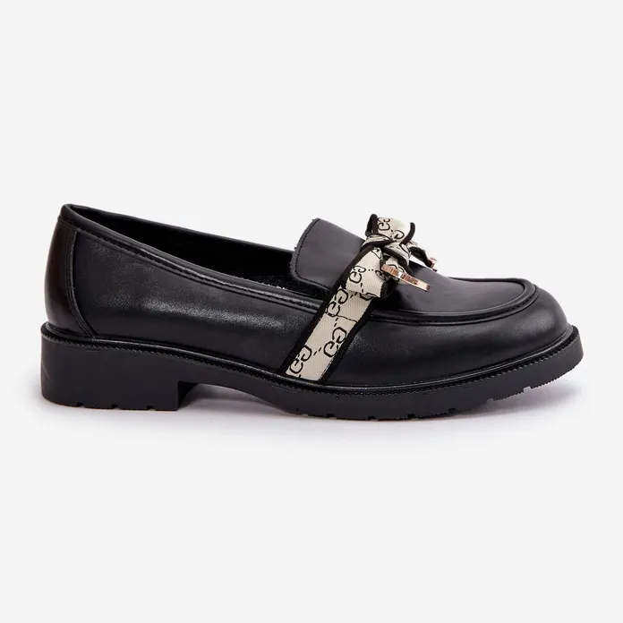 Leren Damesschoenen Loafers Zwart S.Barski HY330