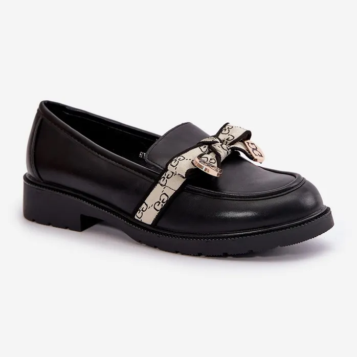 Leren Damesschoenen Loafers Zwart S.Barski HY330