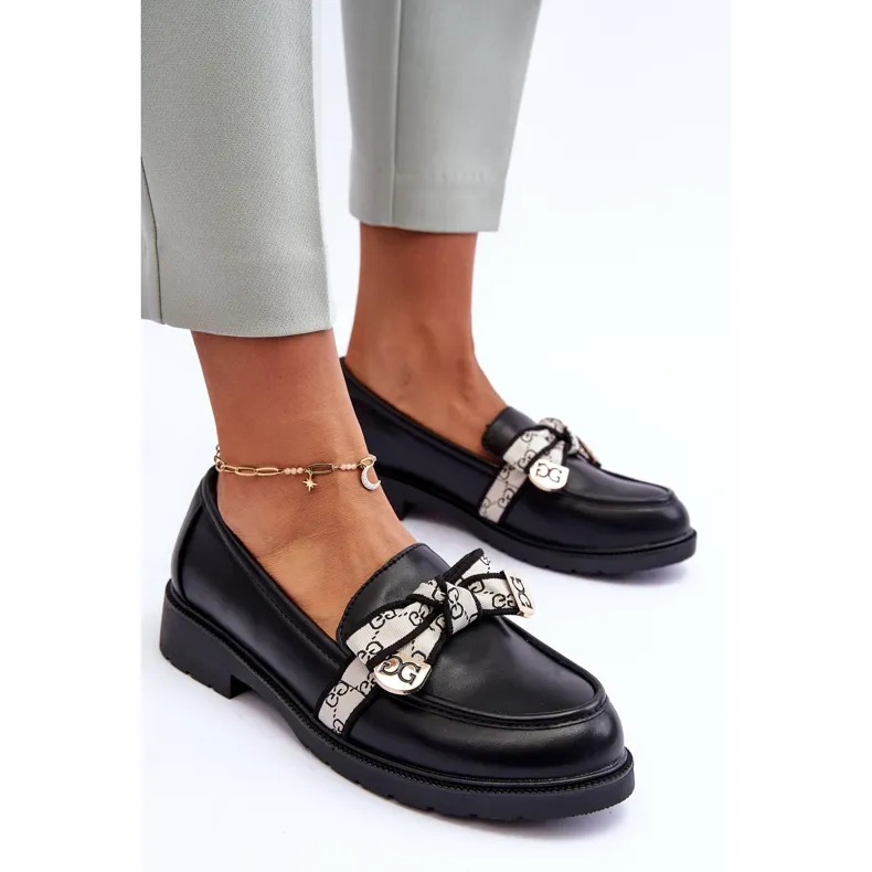 Leren Damesschoenen Loafers Zwart S.Barski HY330