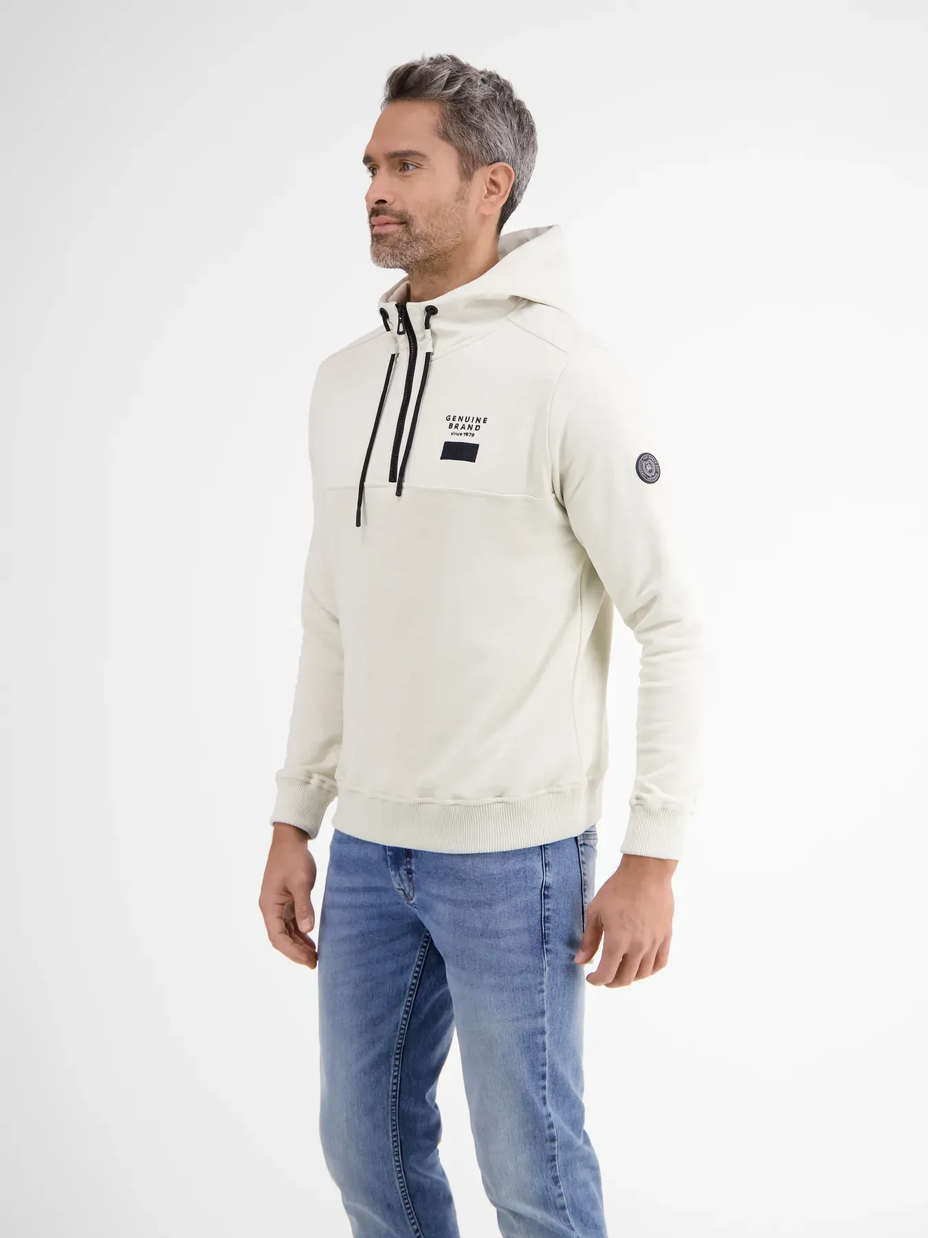 LERROS TROYER HOODIE  PALE BEIGE