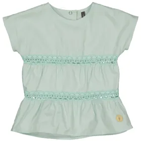 Levv Meisjes t-shirt veerne mint