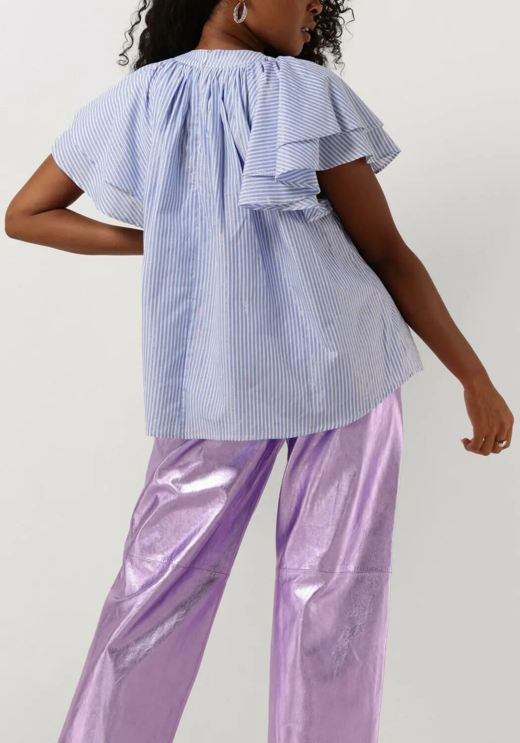 lichtblauwe ibana blouse truff