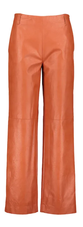 Liviana Conti Roestkleurige broek in leatherlook Liviana - Winter '24