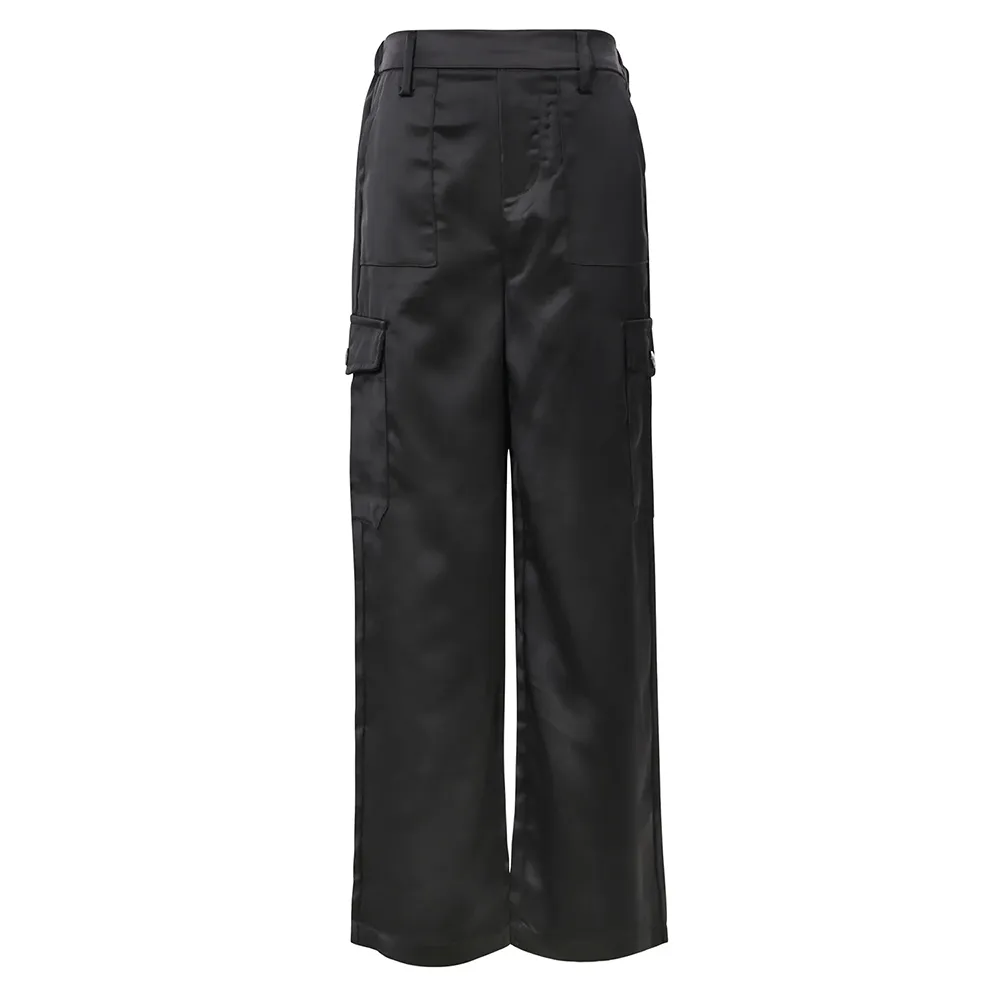   LOOXS 10sixteen Satin cargo pants Zwart 1