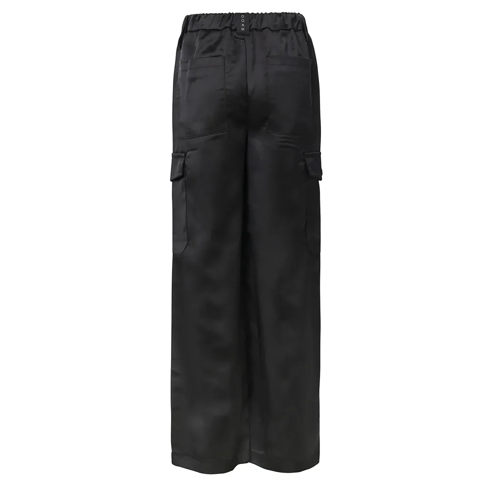   LOOXS 10sixteen Satin cargo pants Zwart 1