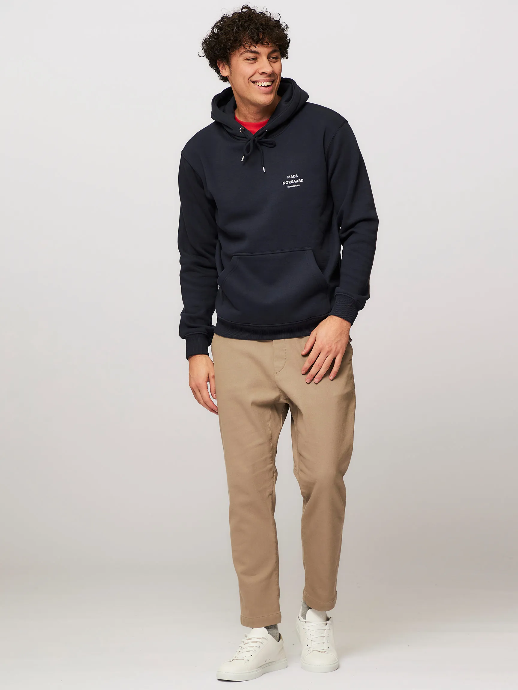 Mads Norgaard Men Cotton mix logo hoodie